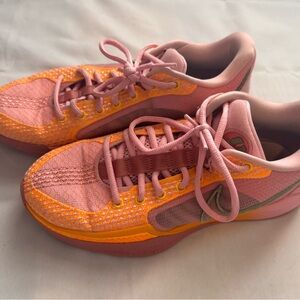 Nike Pink and Orange Athletic Sneakers